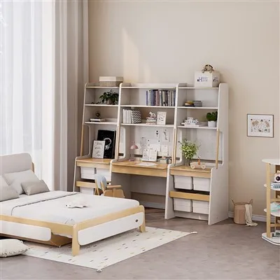 Desg -swyddogaeth aml a Chwpwrdd Llyfrau Storio