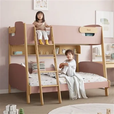 Gwely Bync y Frenhines gyda Drôr Storio