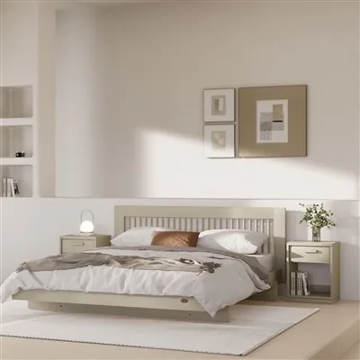 Ffrâm Gwely Maint Brenin Pren