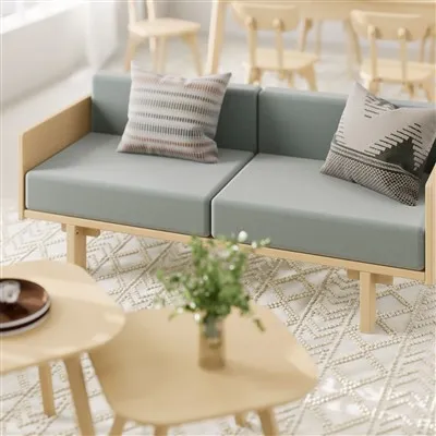 Dyluniadau Soffa Pren 2 Sedd